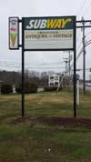 Illuminated box sign with reader board